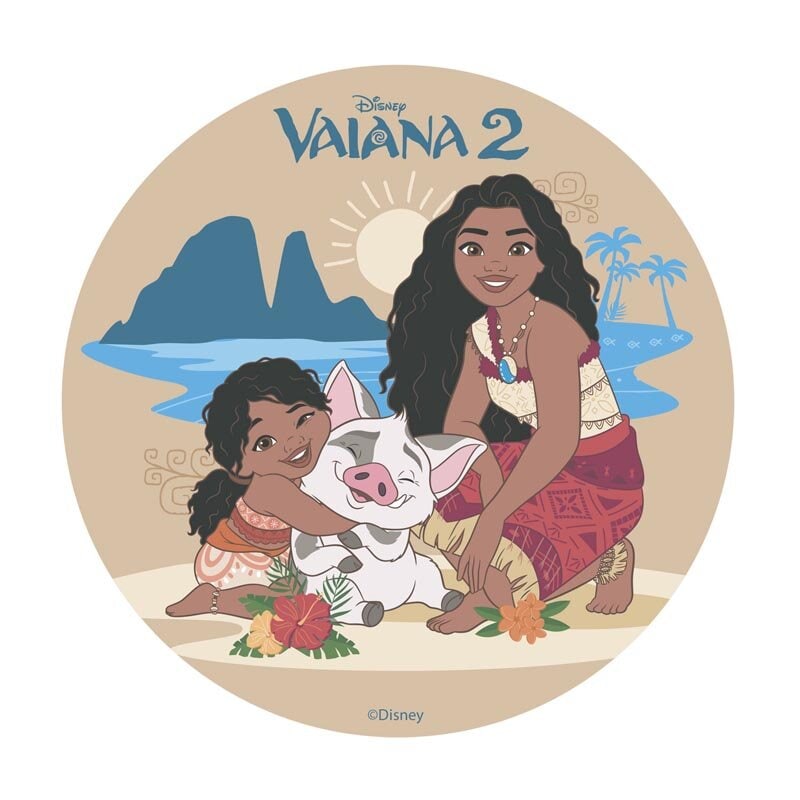 Kakebilde Vaiana - Oblat 20 cm