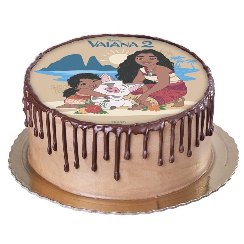 Kakebilde Vaiana - Oblat 20 cm