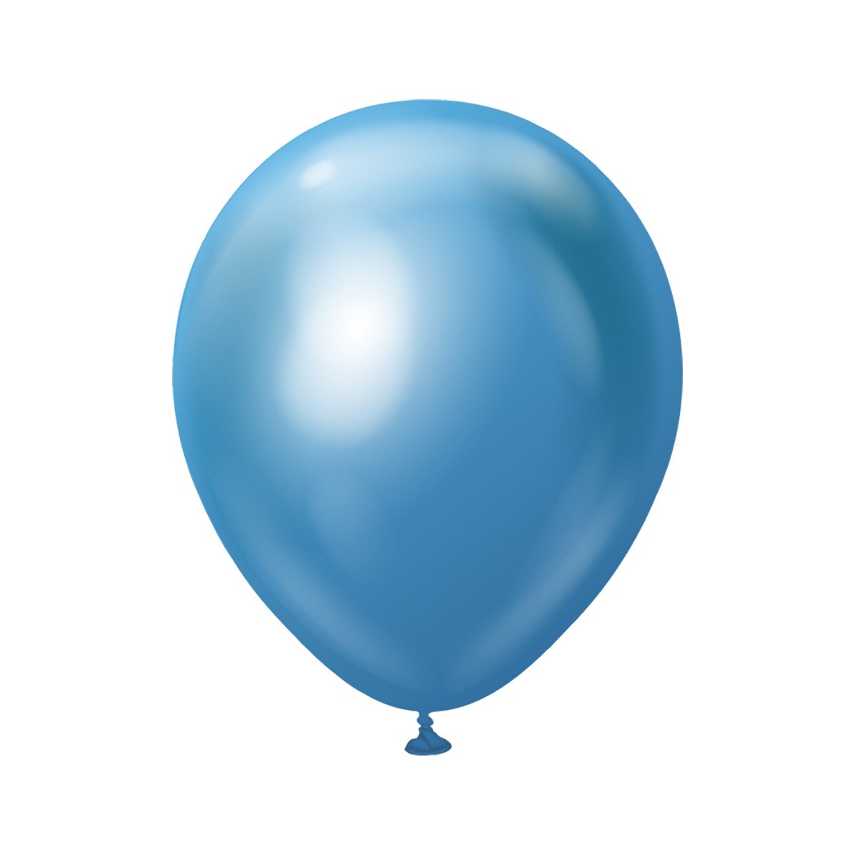 Premium Latexballonger Blå Chrome 45 cm 5 stk.