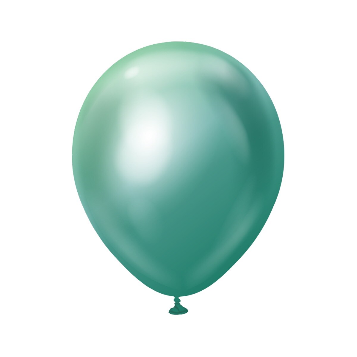 Premium Latexballonger Grønn Chrome 45 cm 5 stk.