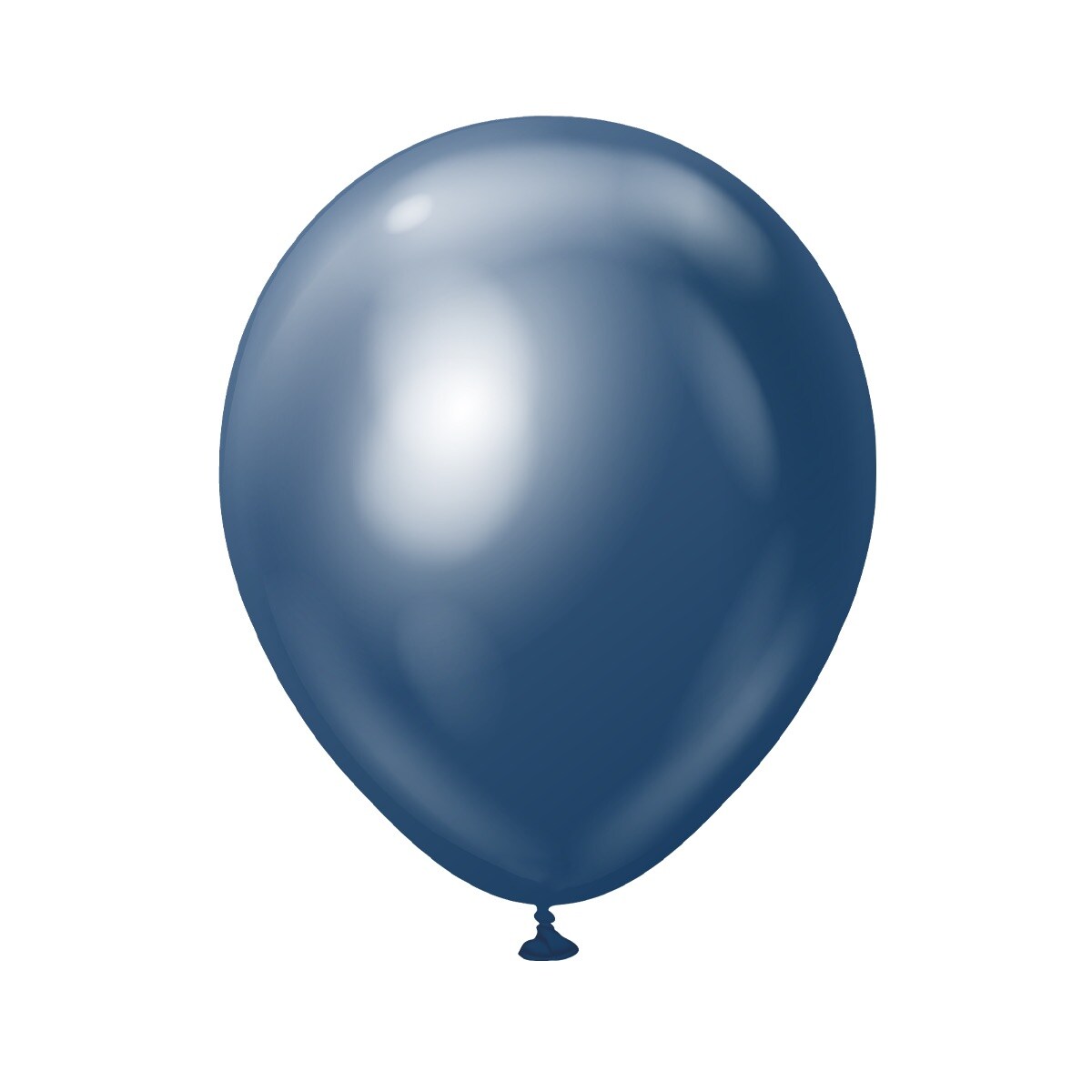 Premium Latexballonger Navy Blå Chrome 45 cm 5 stk.