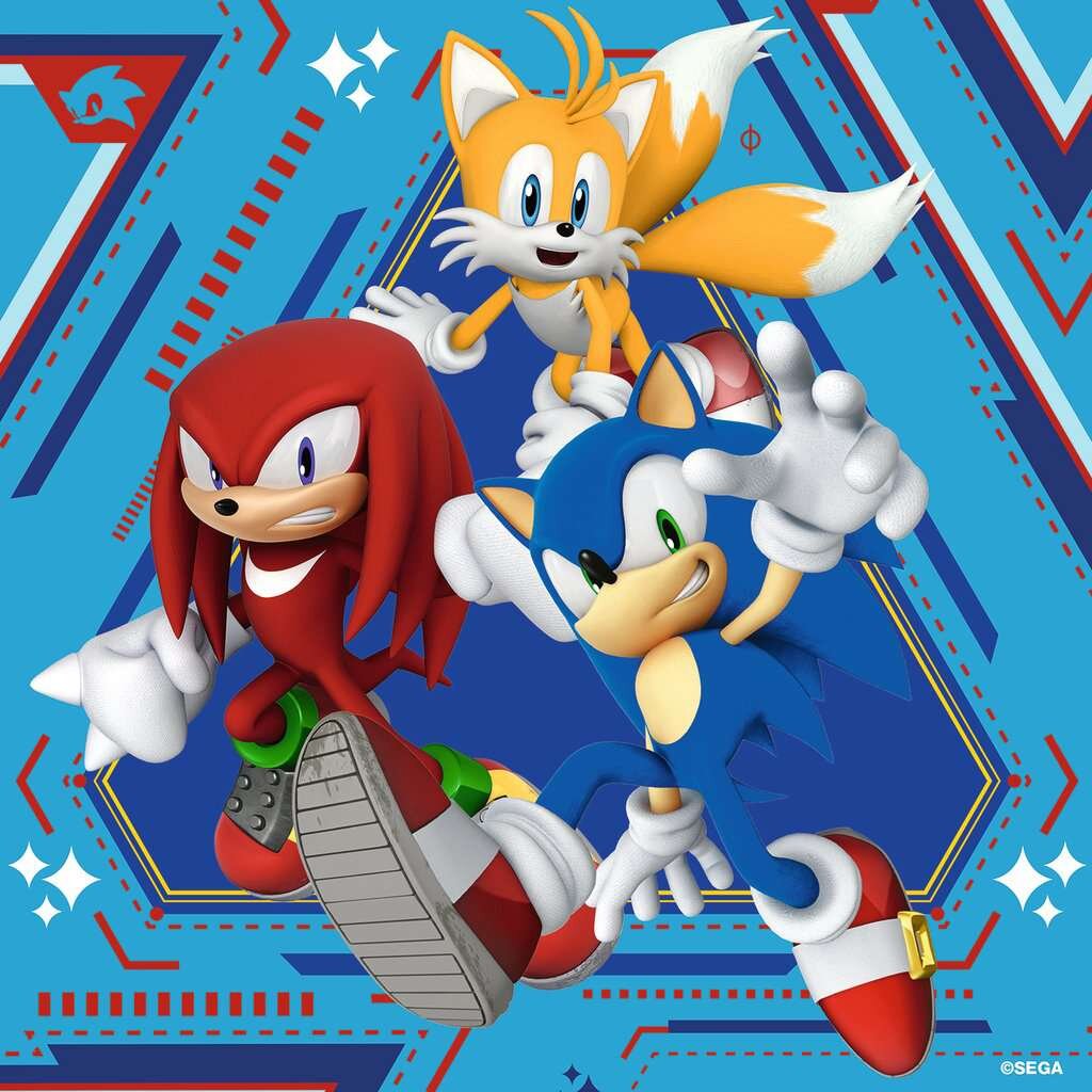 Ravensburger Puslespill - Sonic Core 3x49 brikker