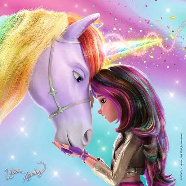 Ravensburger Puslespill - Unicorn Academy 3x49 brikker