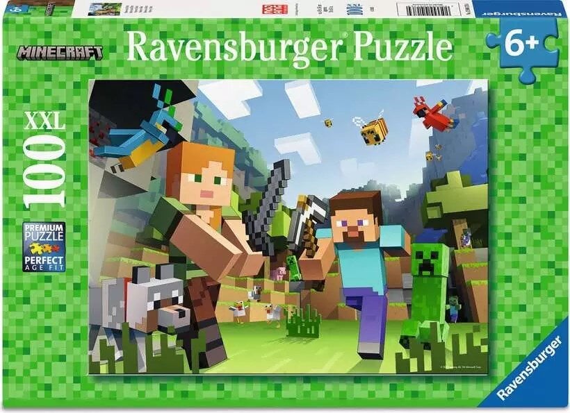 Ravensburger Puslespill - Minecraft 100 brikker