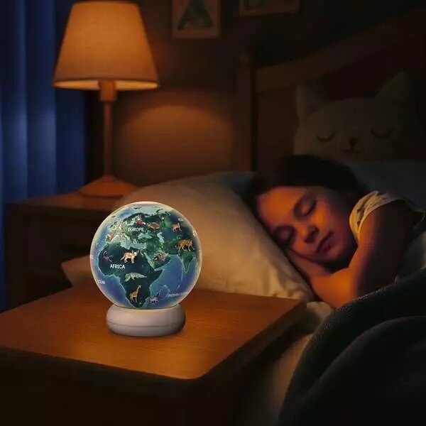 Ravensburger 3D Puslespill - Jordklode med nattlys 72 brikker