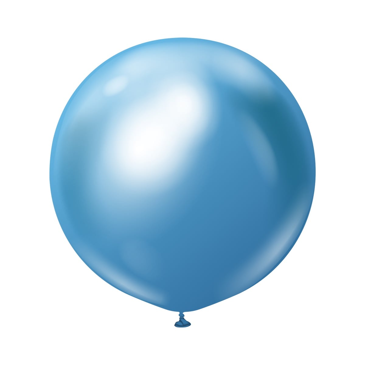 Premium Latexballonger Blå Chrome 60 cm 2 stk.