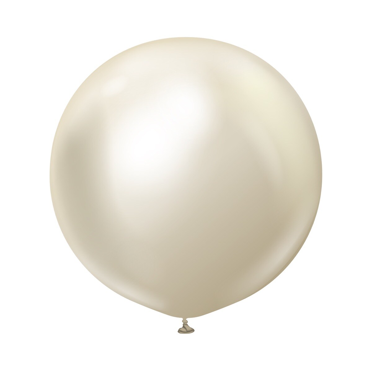 Premium Latexballonger White Gold Chrome 60 cm 2 stk.