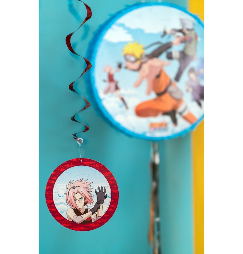 Naruto - Hengende Swirl Dekorasjoner 5 stk.