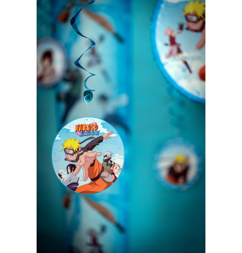 Naruto - Hengende Swirl Dekorasjoner 5 stk.