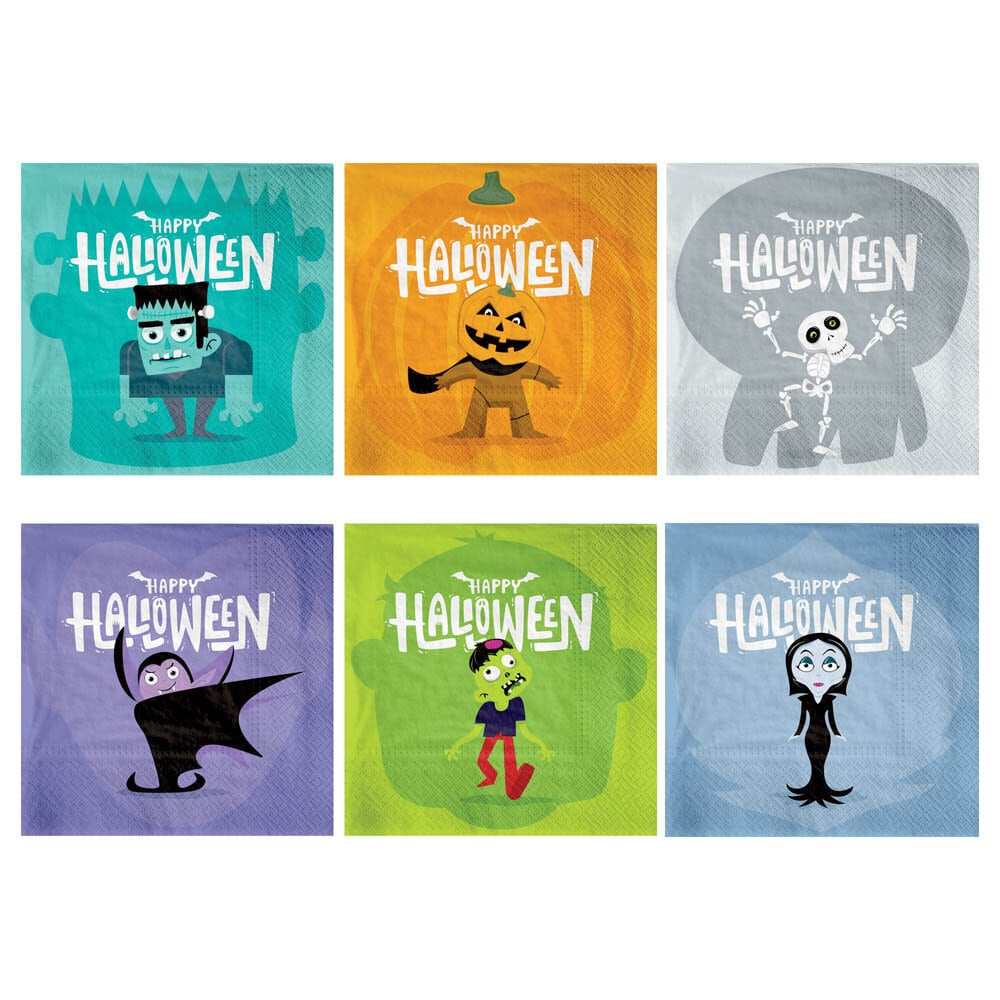 Halloween Monsters Servietter 12 stk.