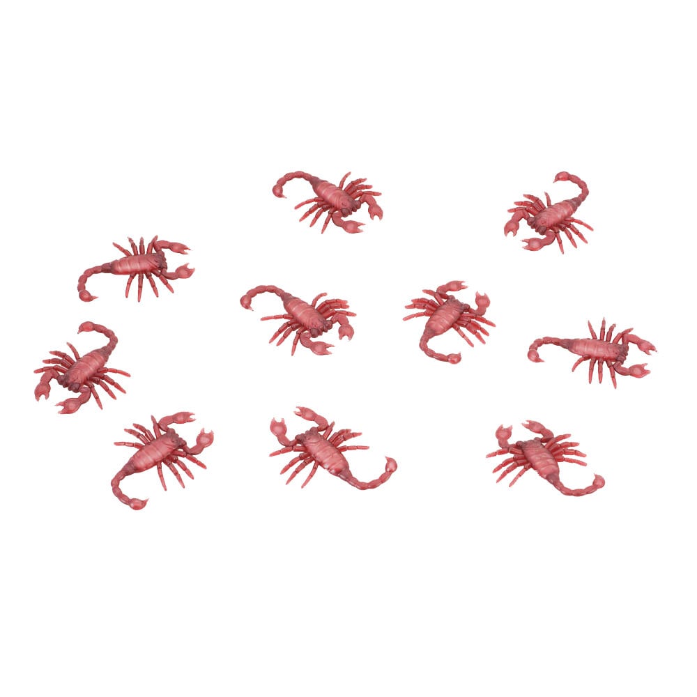 Brune Skorpioner 6,5 x 5,5 cm, 10-pk