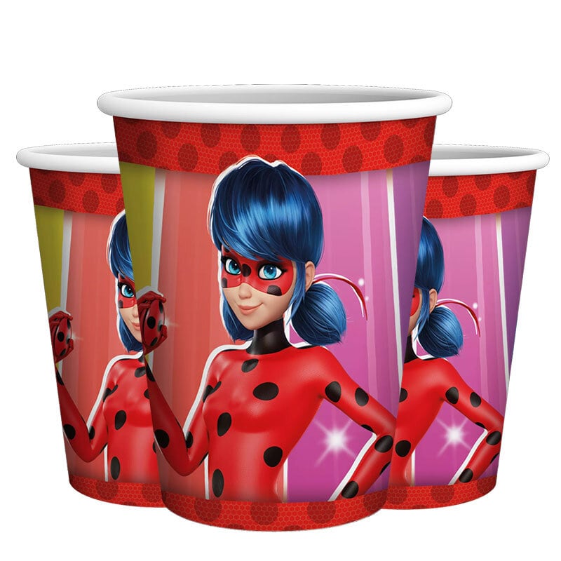 Miraculous Ladybug - Pappkopper 10 stk.