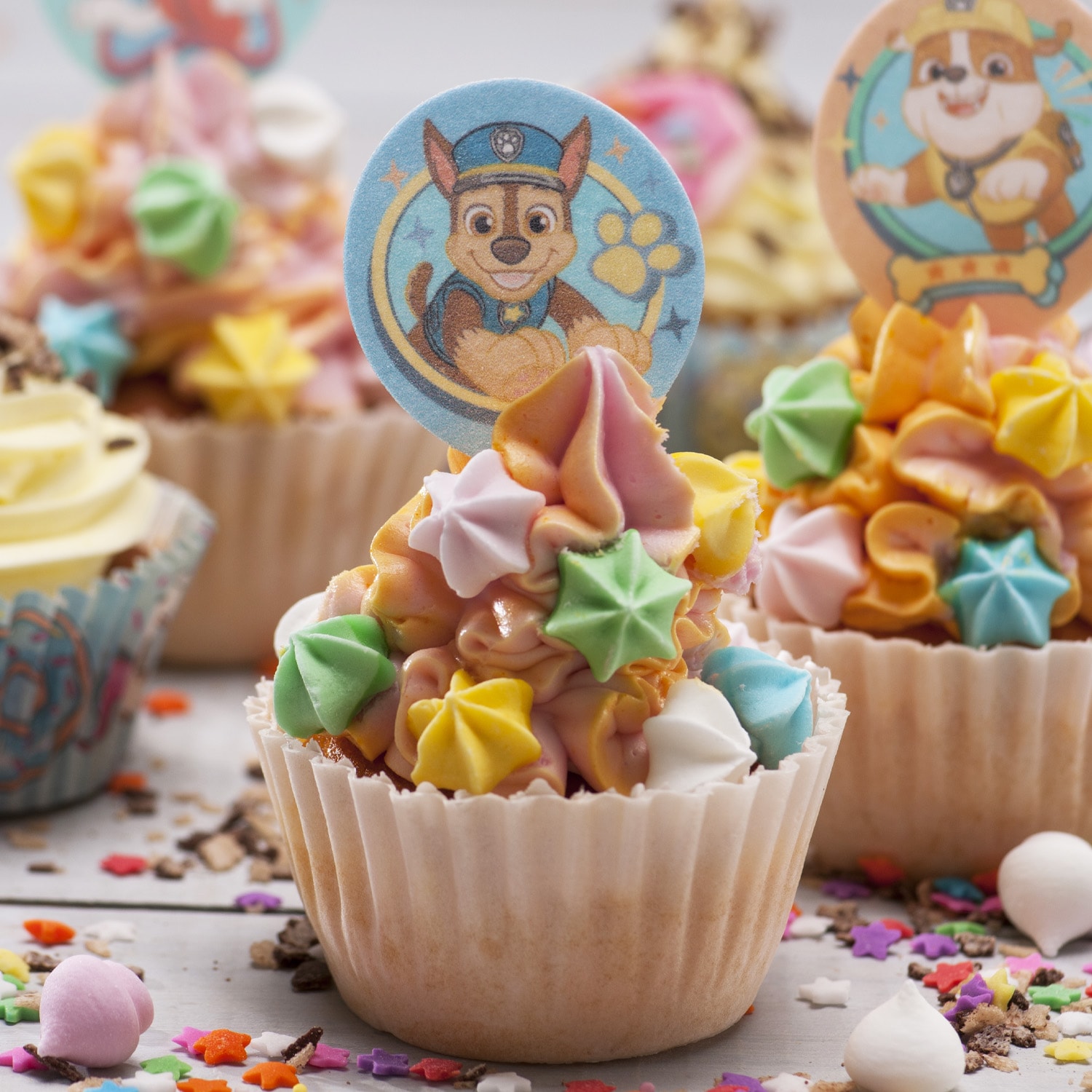 Paw Patrol - Muffinsdekorasjon Oblat 20 stk.