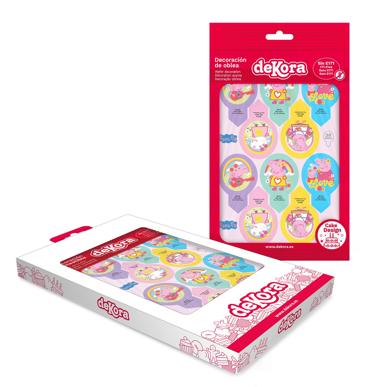 Peppa Gris - Muffinsdekorasjoner Oblat 20 stk.
