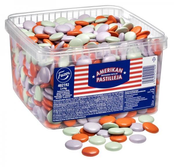 Amerikanske Pastiller Stor Pakke 2,4 kg