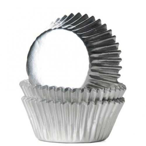 Muffinsformer Mini - Metallic Sølv 36 stk.