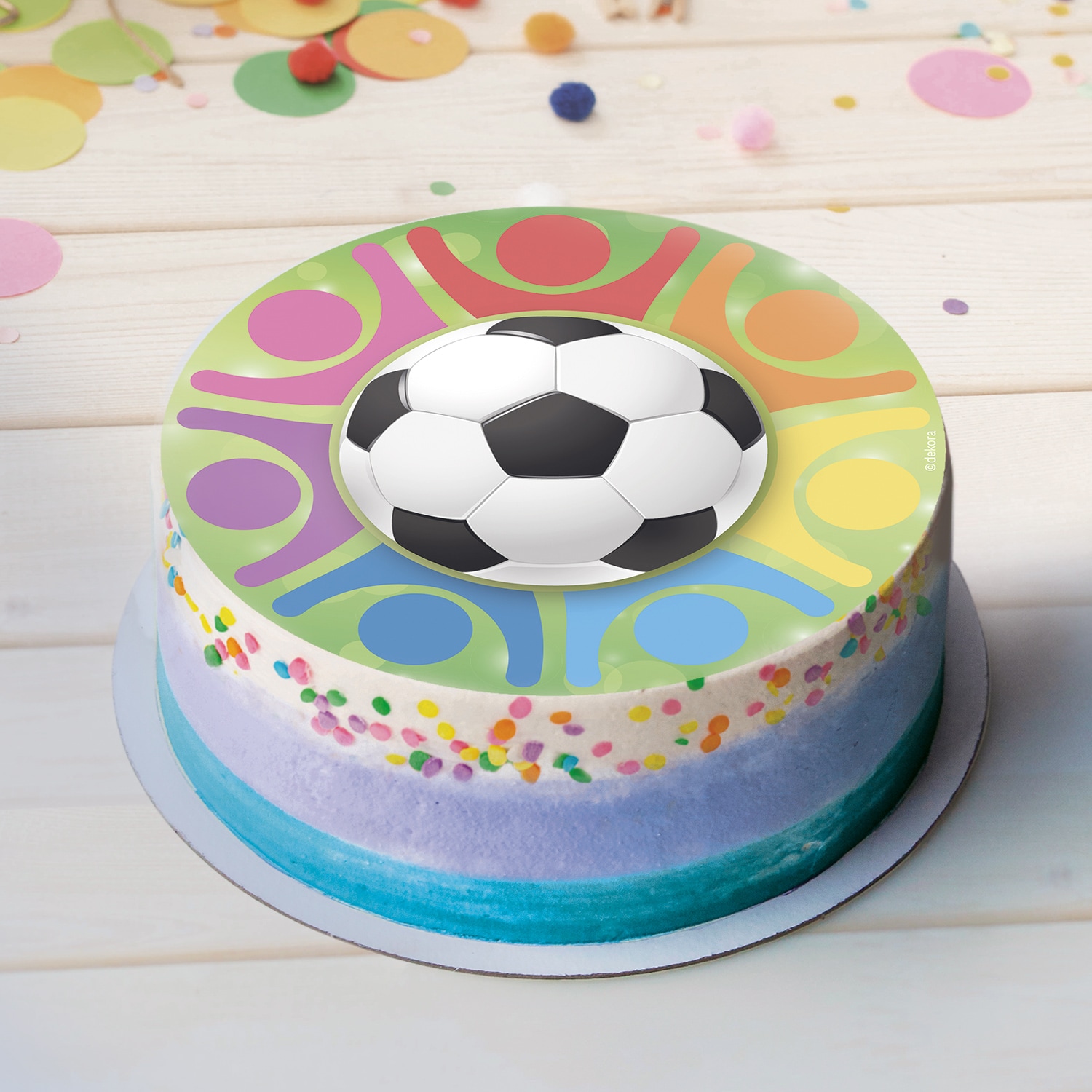 Kakebilde Fotballtema - Oblat 20 cm