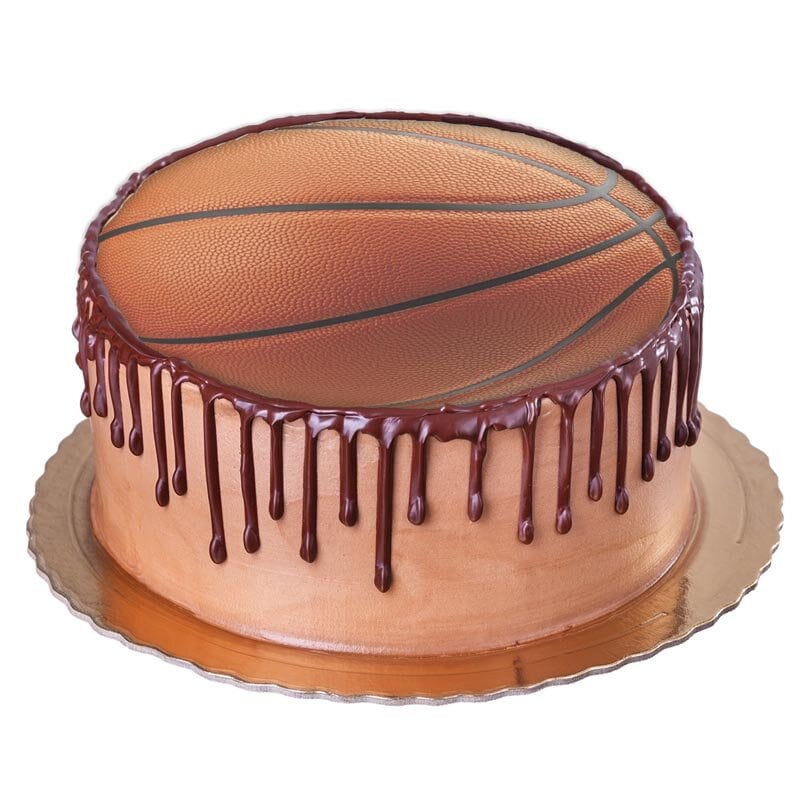Kakebilde Basketball - Oblat 20 cm