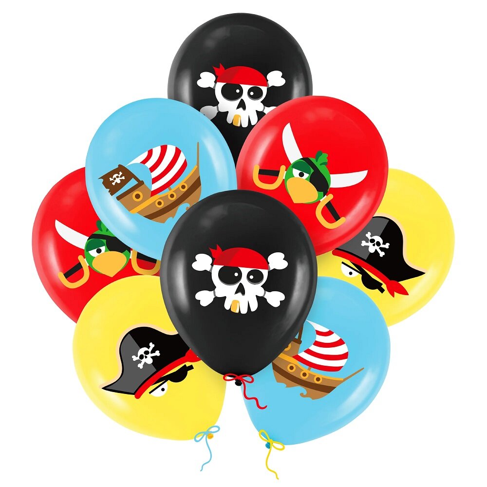 Ballonger Pirater 8 stk.