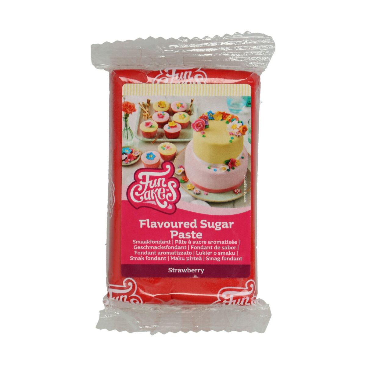 FunCakes - Sukkerpasta Jordbær 250 gram