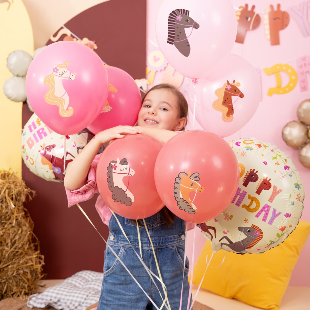 Ballonger med Hester 6 stk.
