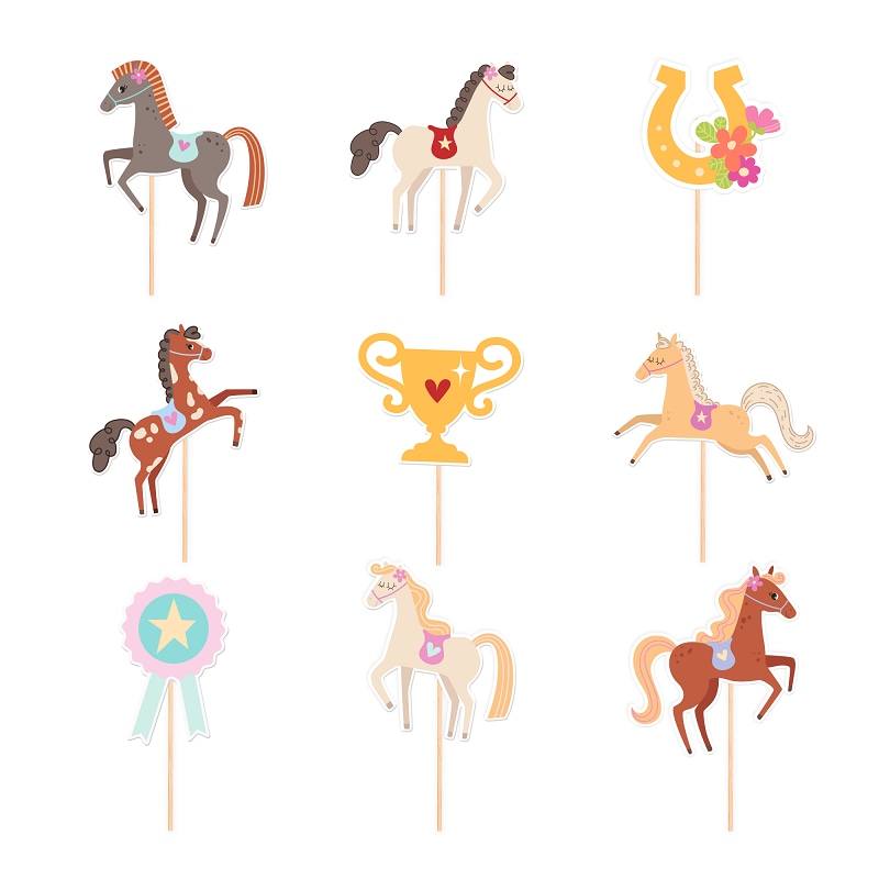 Hester - Cake Toppers 9 stk.