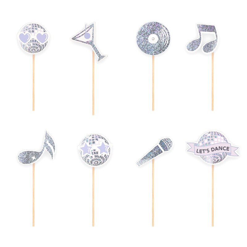 Disco - Cake Toppers 8 stk.