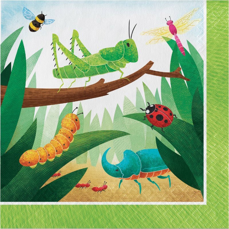 Birthday Bugs Servietter 16 stk.