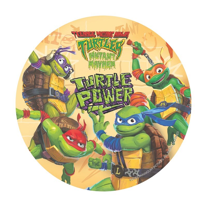 Kakebilde Ninja Turtles - Oblat 20 cm