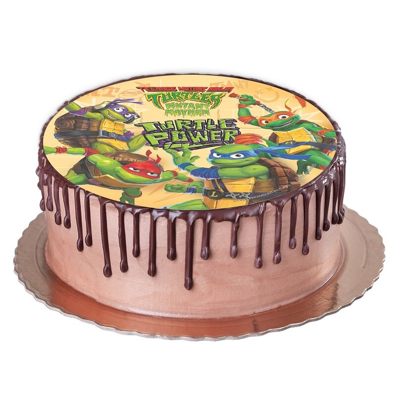 Kakebilde Ninja Turtles - Oblat 20 cm
