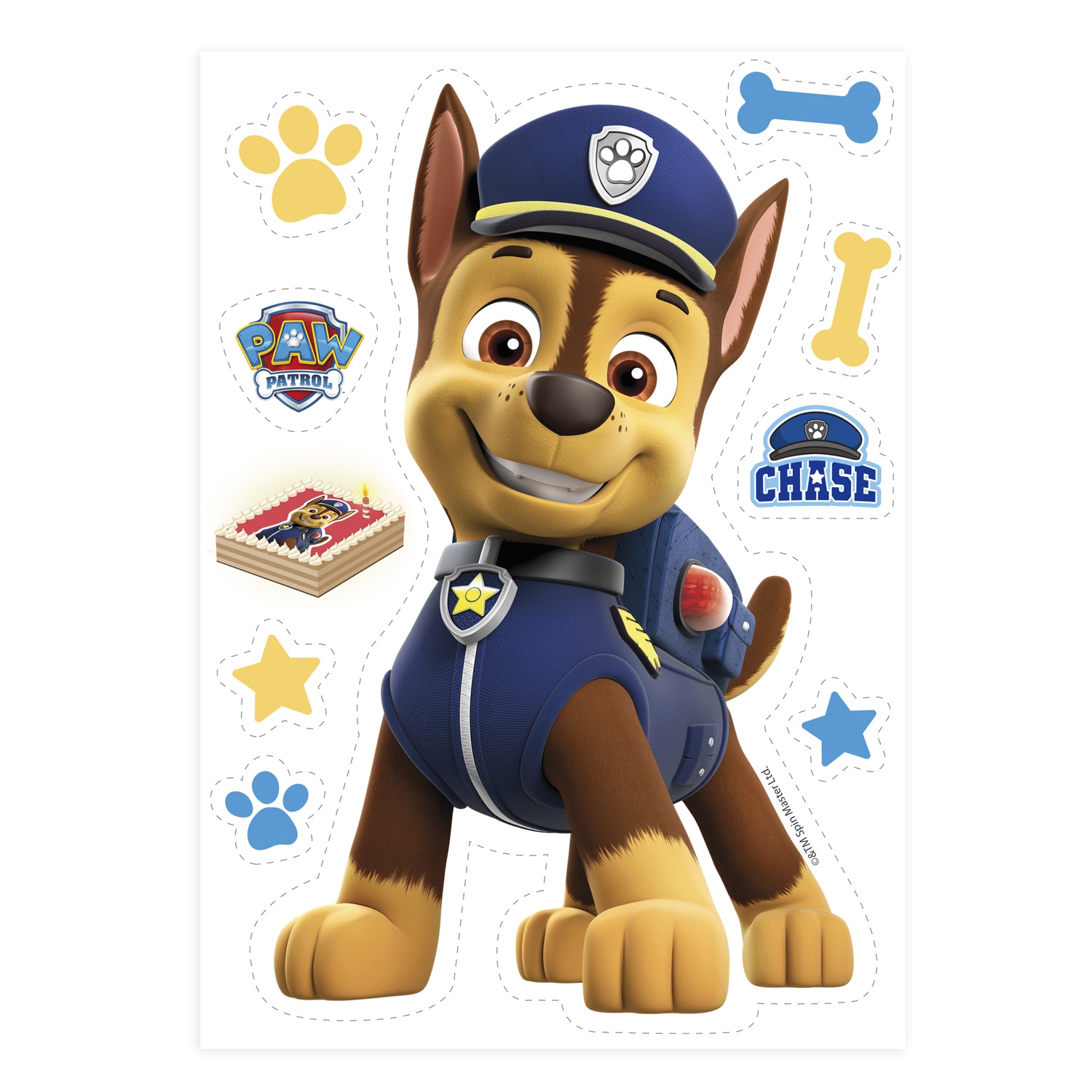 Paw Patrol - Kakedekorasjoner Oblat 8 stk.