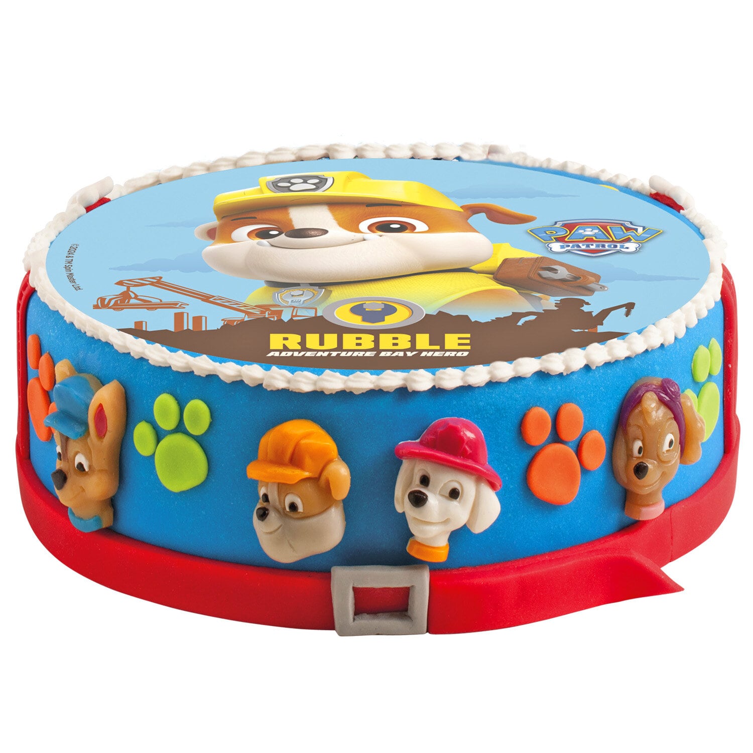 Kakebilde Paw Patrol Rubble - Oblat 20 cm