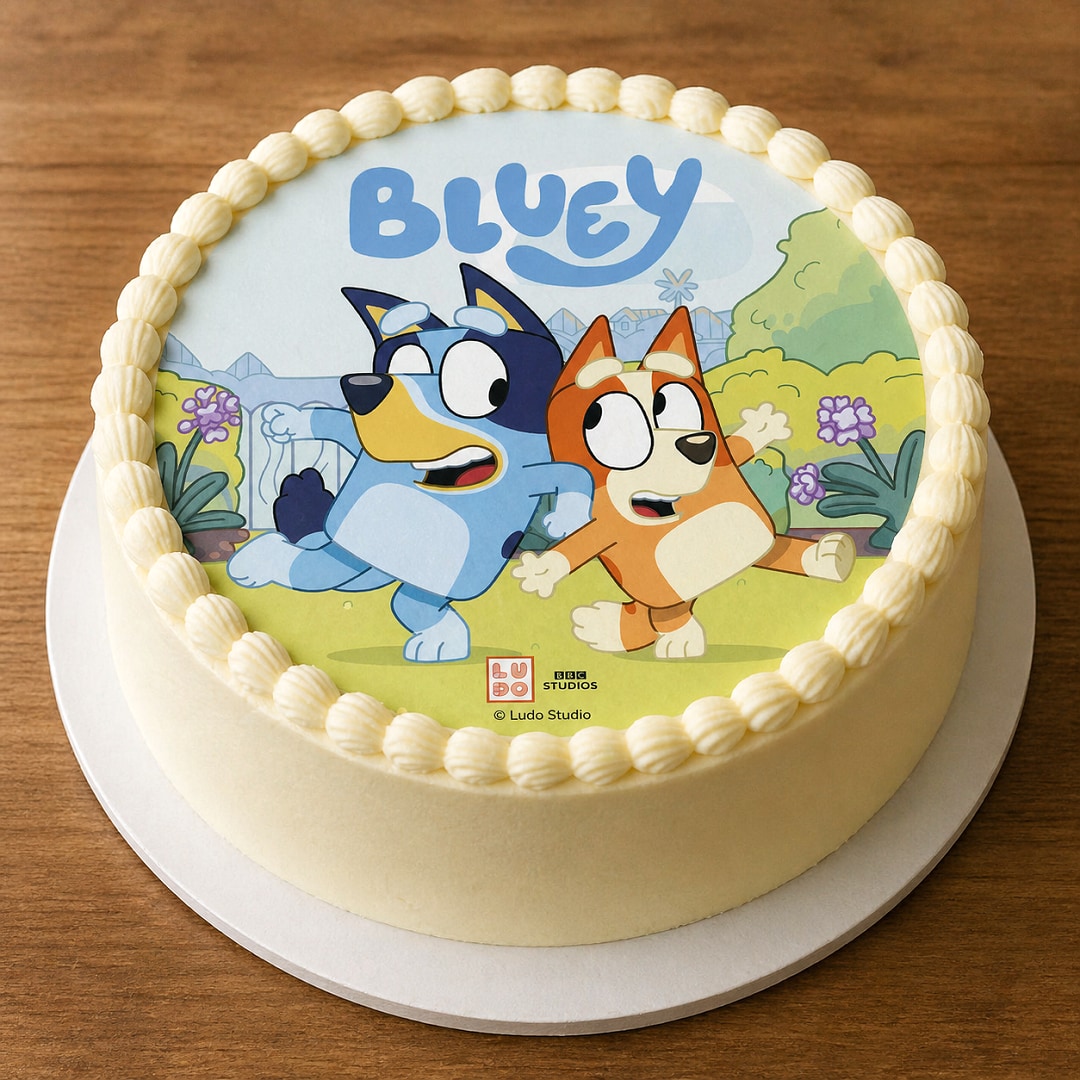 Kakebilde Bluey - Oblat 20 cm