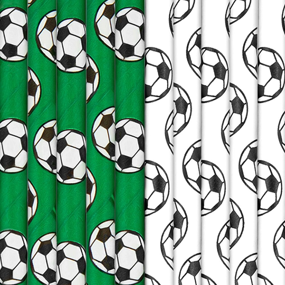 Pappsugerør Fotball 10 stk.