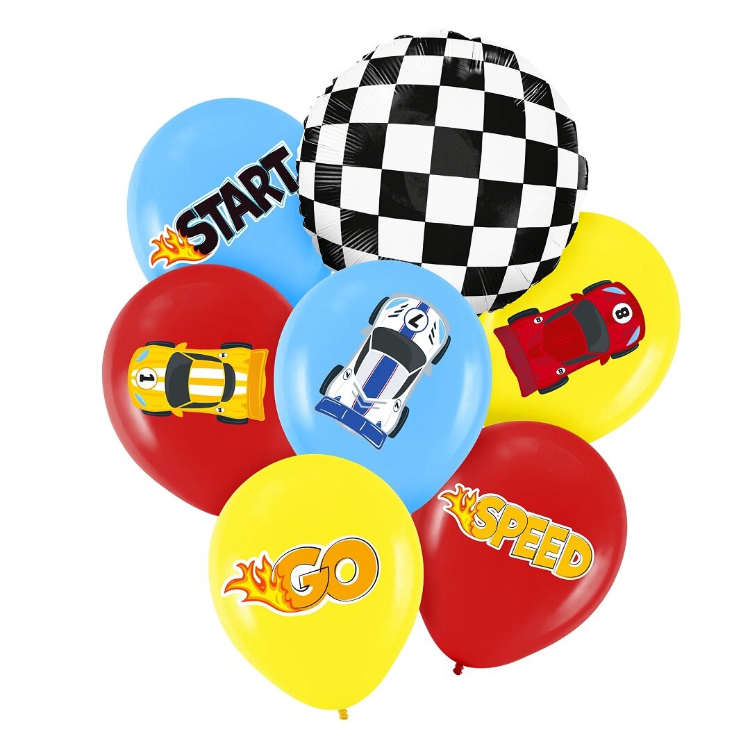 Racing Car Ballongmix 7 stk.