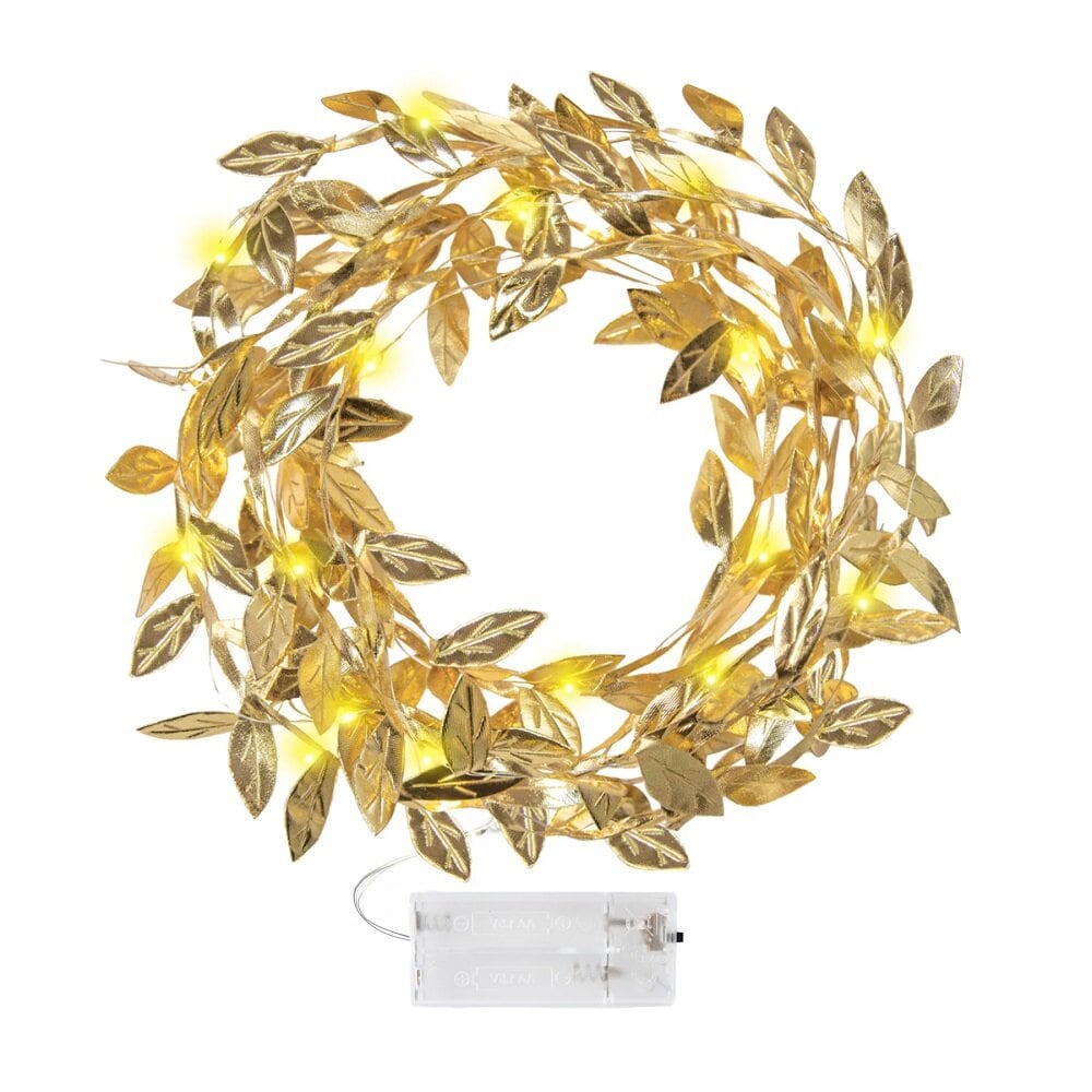 LED-lysslynge Gylne Blader 3 meter
