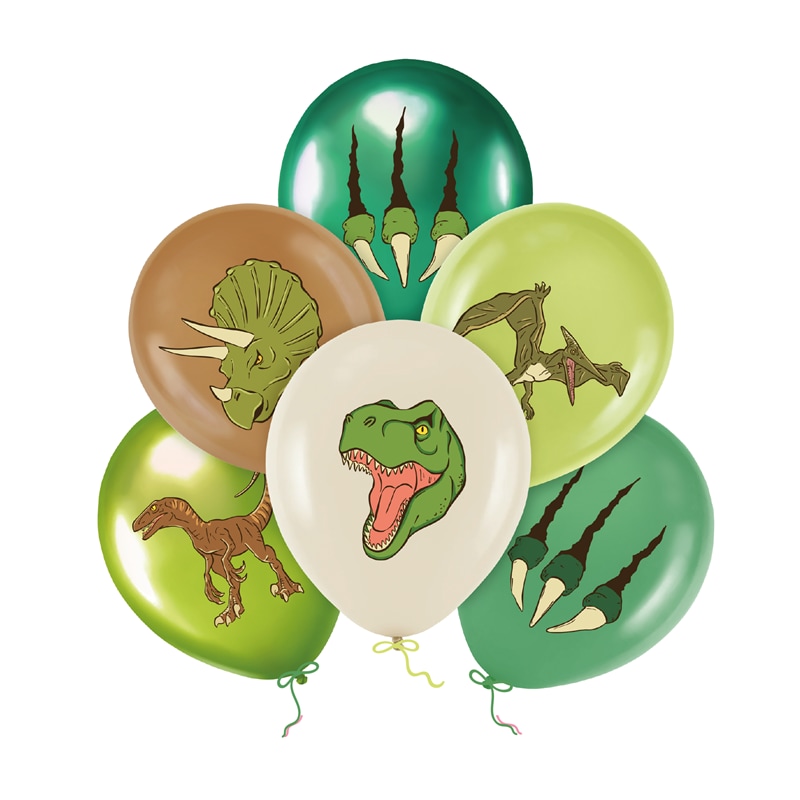 Ballonger Dinosaurer 6 stk.