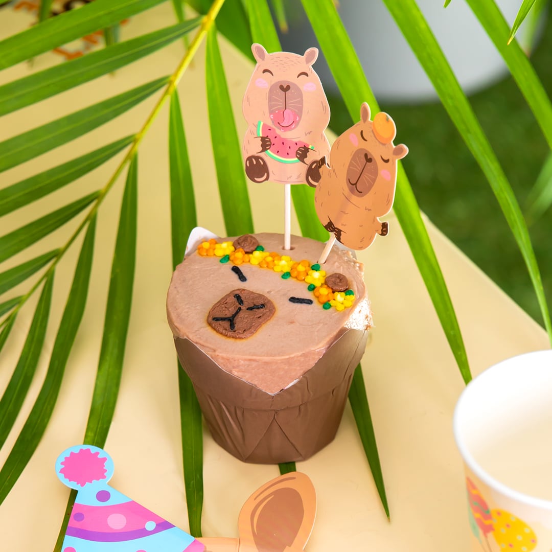 Capybara Caketoppers 9 stk.