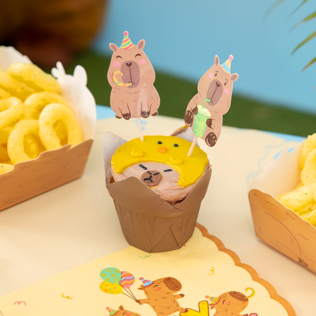 Capybara Caketoppers 9 stk.