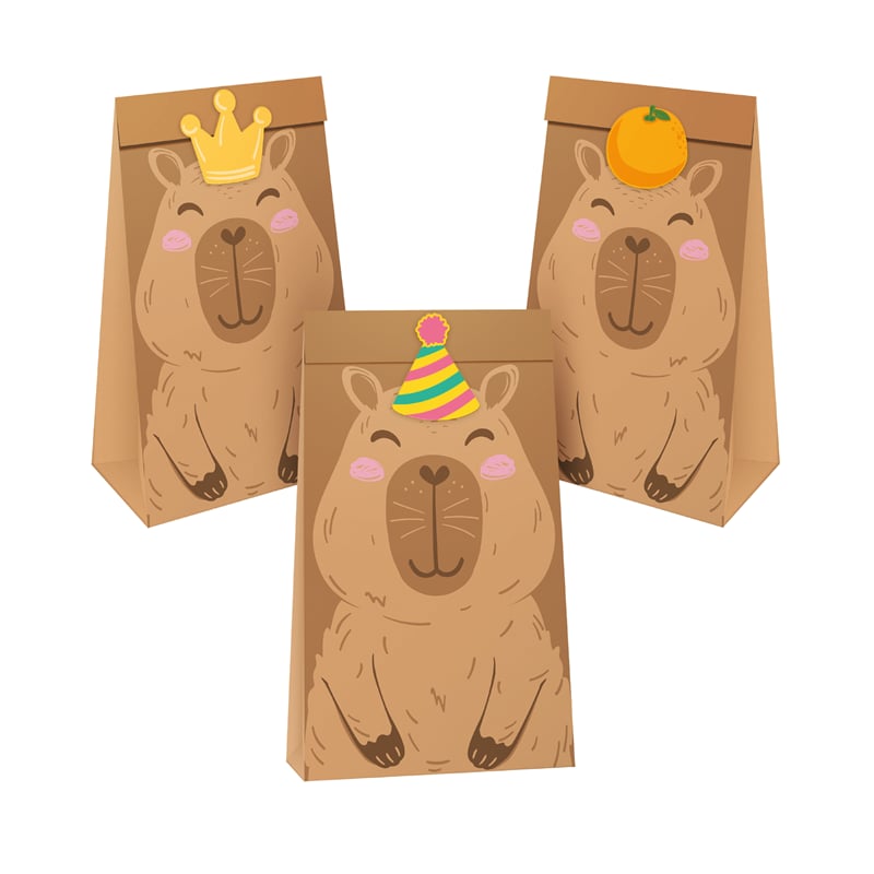 Capybara Godteposer 6 stk.