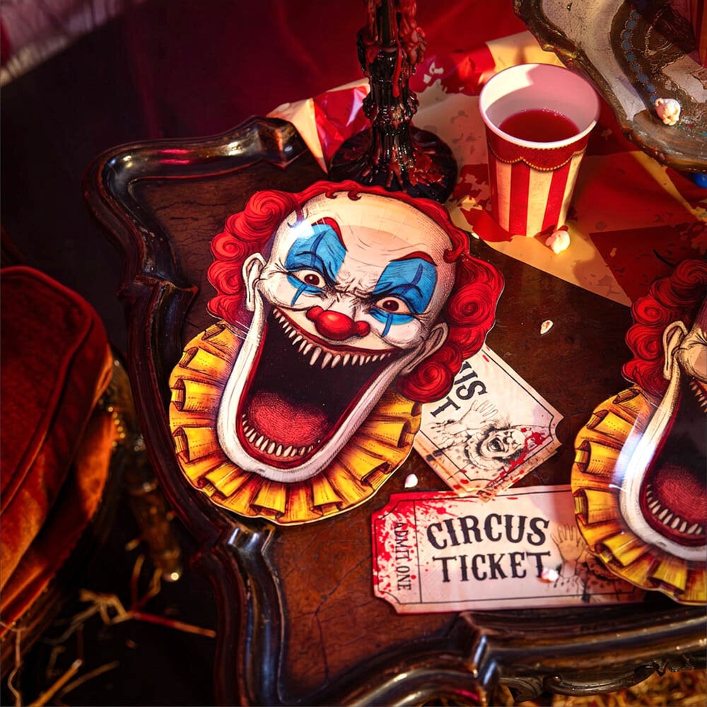 Halloween Freak Show Tallerkener 6 stk.