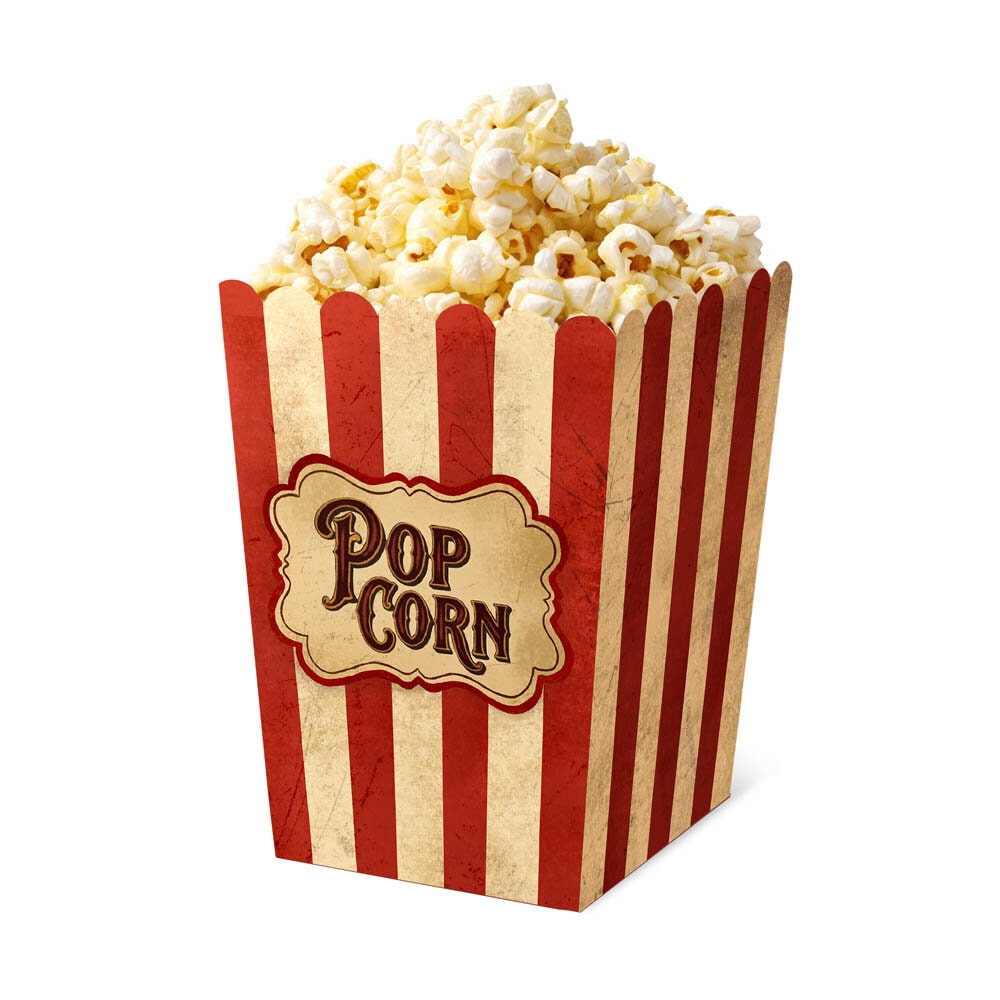 Halloween Freak Show Popcornbokser 6 stk.
