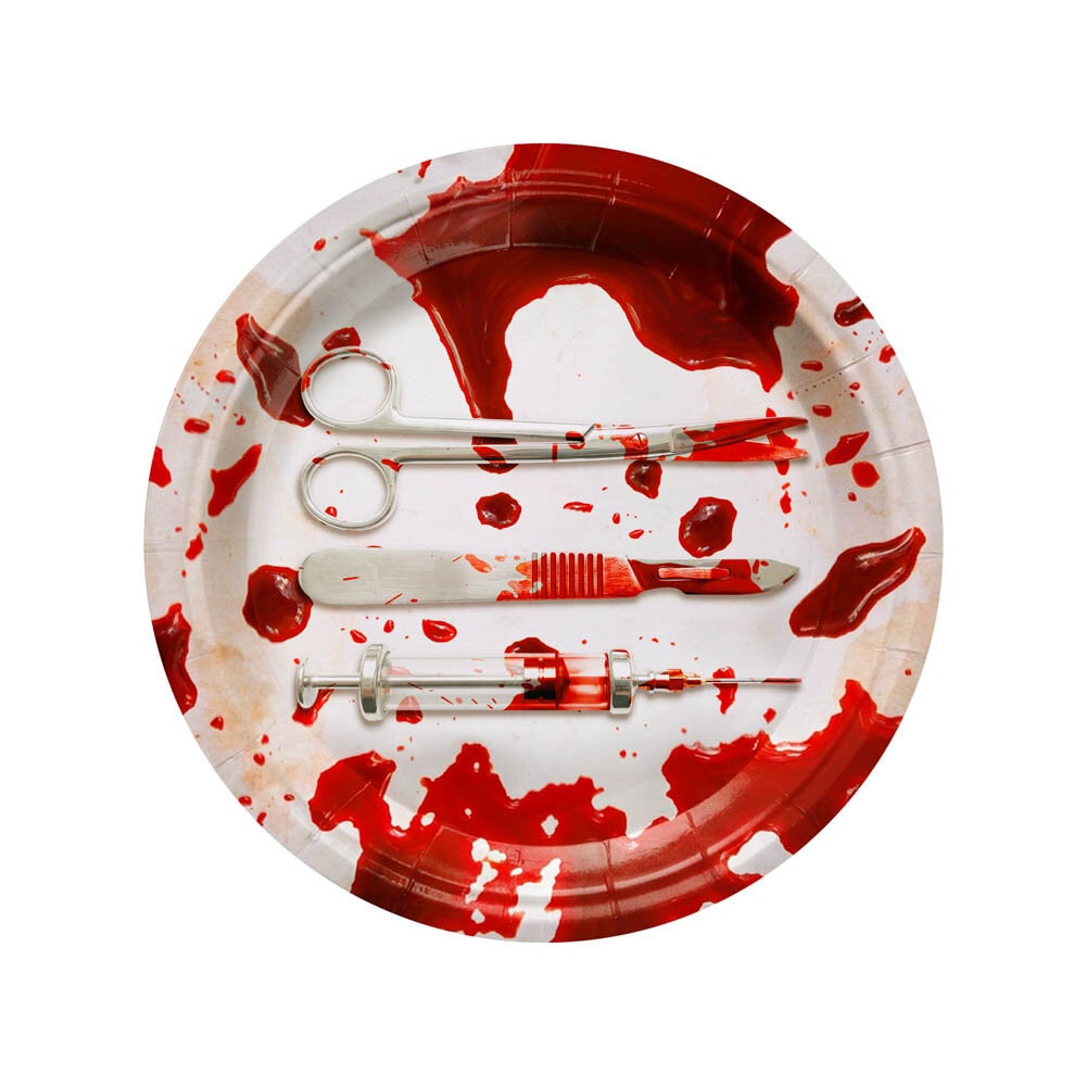 Bloody Night Papptallerkener 6 stk.