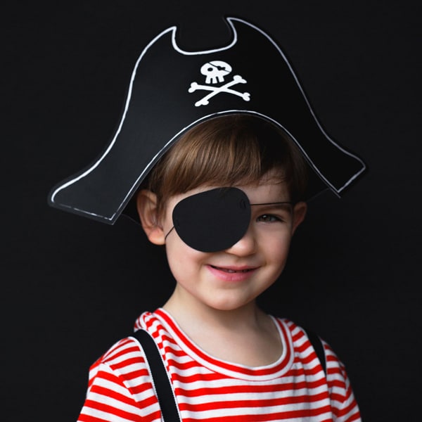 Piratfesthatt og øyelapp