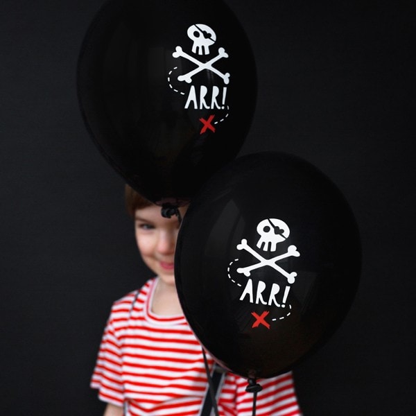 Pirates Party Ballonger 6 stk.