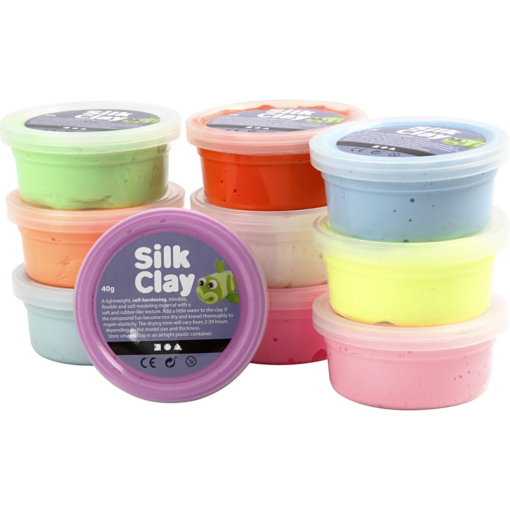 Silk Clay® - blandede farger 10 stk.