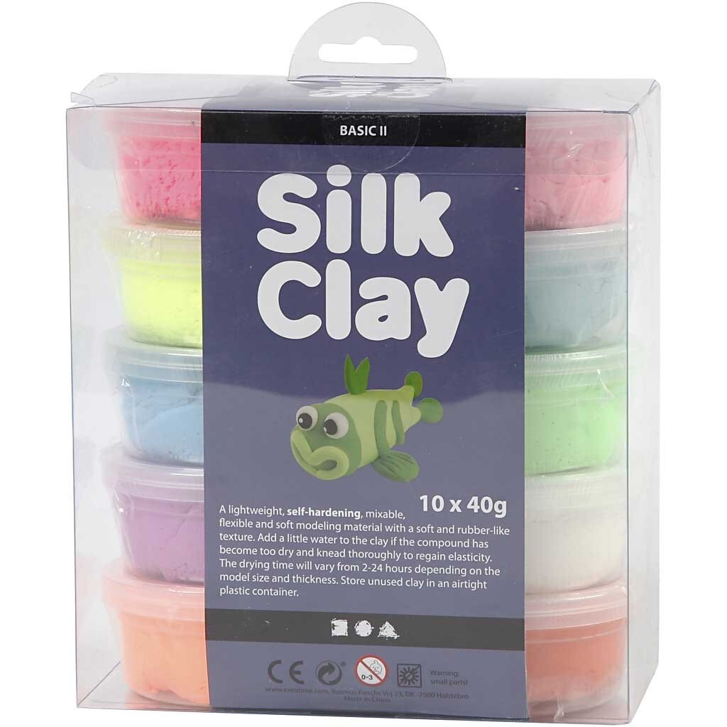 Silk Clay® - blandede farger 10 stk.