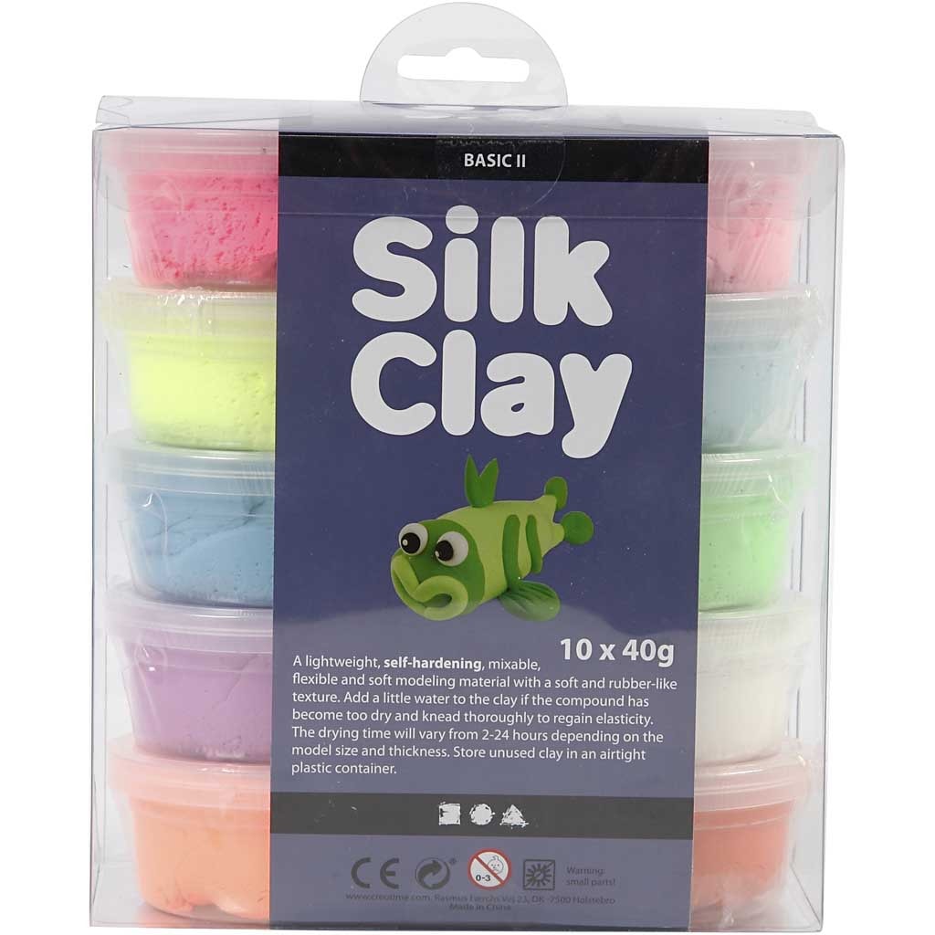 Silk Clay® - blandede farger 10 stk.