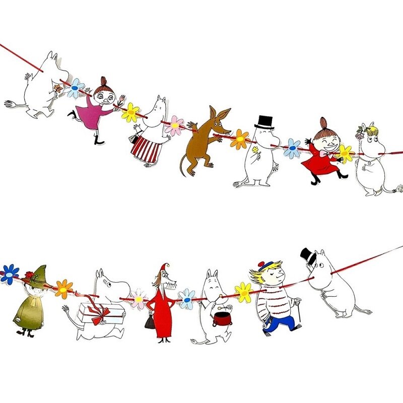 Mummitrollene - Girlander 2 meter
