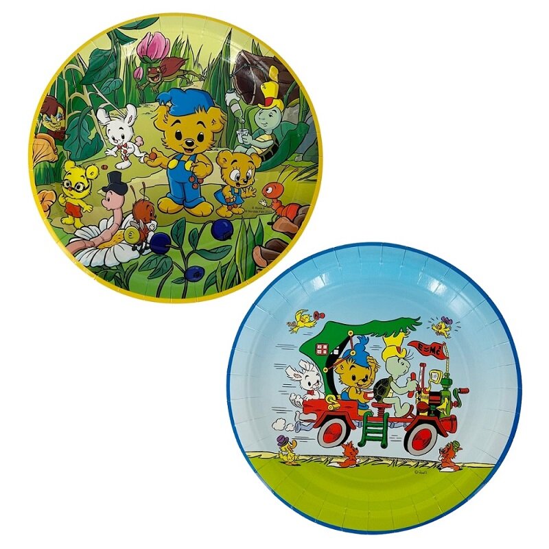 Bamse Tallerkener Natur 8 stk.